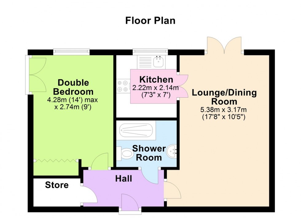 Floorplan for 31 Greendale Court, Bedale