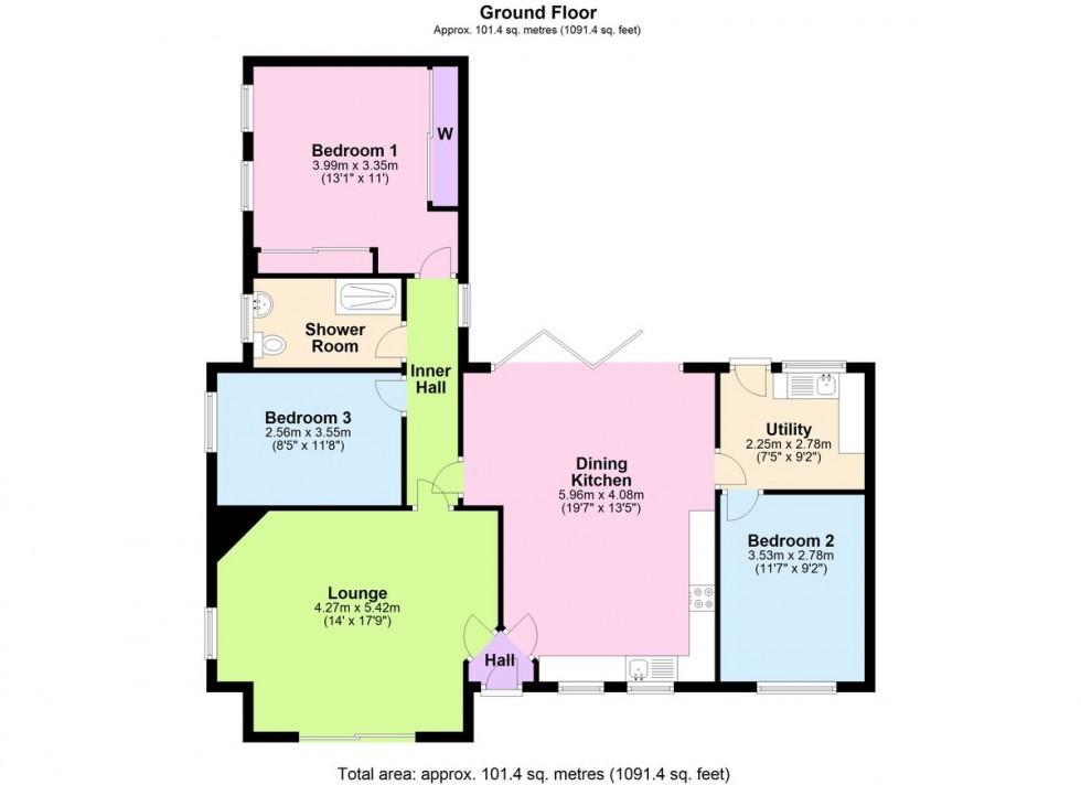 Floorplan for Newton Le Willows, Bedale, Newton-le-Willows