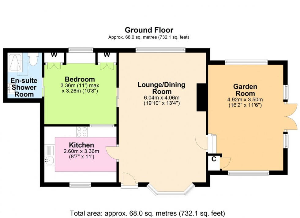 Floorplan for The Old Brokes Farm House & Cottage, Nr Richmond