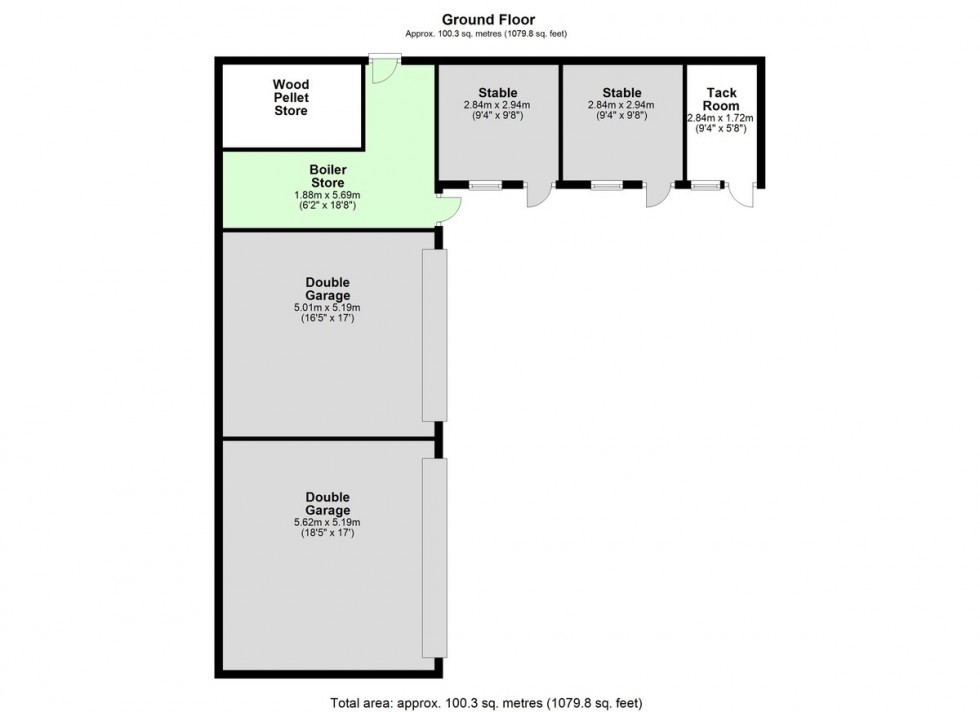 Floorplan for The Old Brokes Farm House & Cottage, Nr Richmond