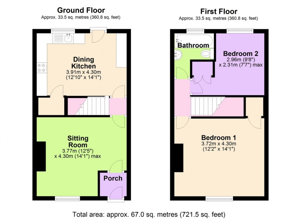 Floorplan for Leases Road, Northallerton