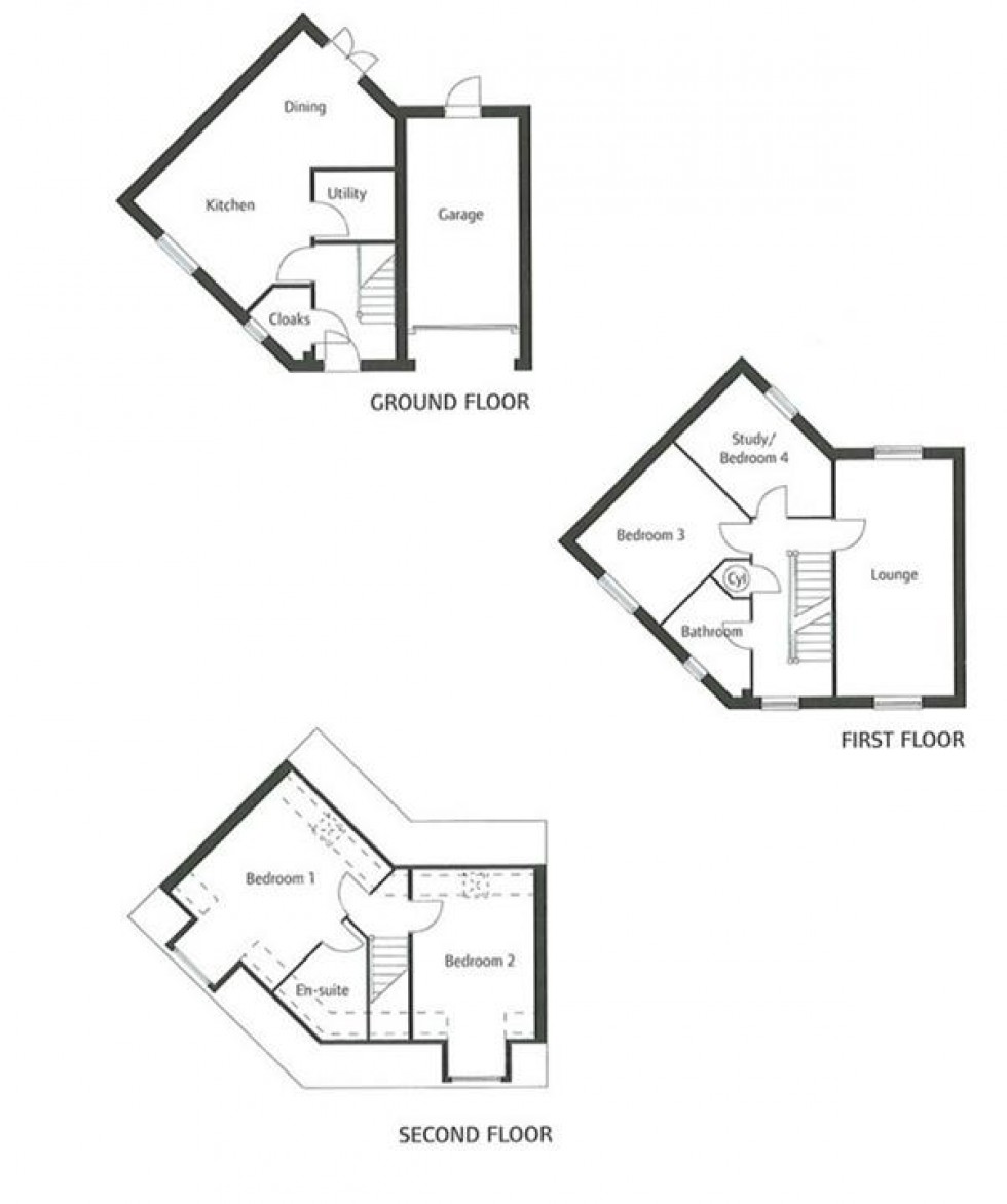 Floorplan for Calvert Way, Bedale