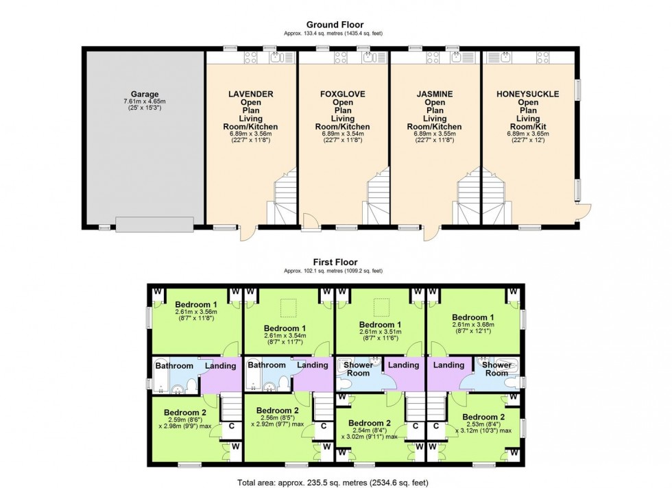 Floorplan for Garden Cottages, Reeth Road, Richmond