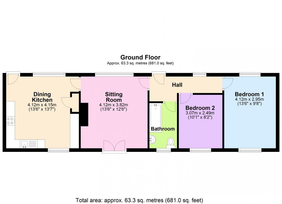 Floorplan for Little Crakehall, Bedale