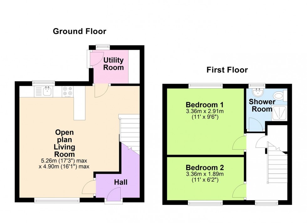 Floorplan for Kilvington Cottage, Patrick Brompton, Bedale