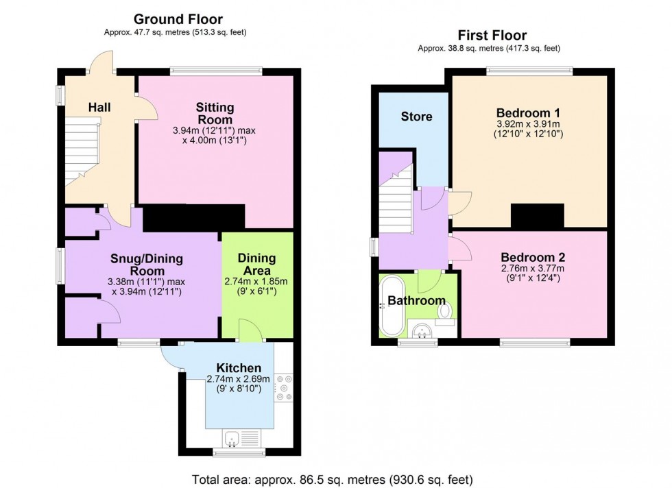 Floorplan for Fitzalan Road, Bedale