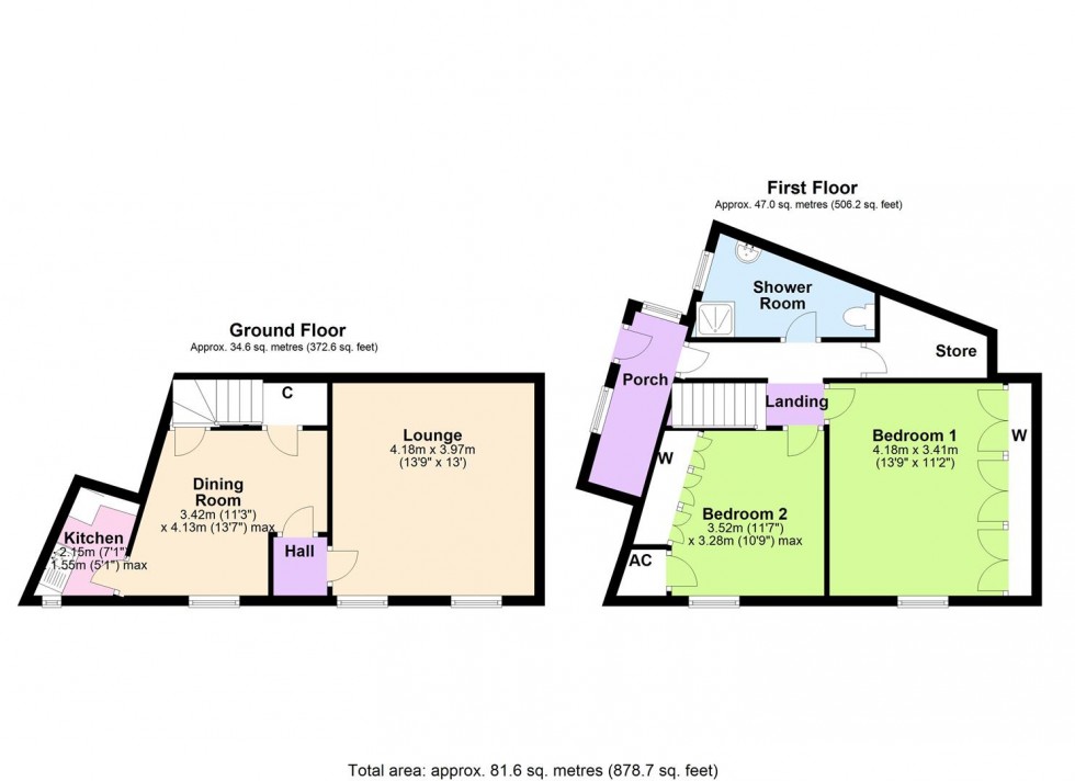 Floorplan for Braefoot, Reeth, Richmond