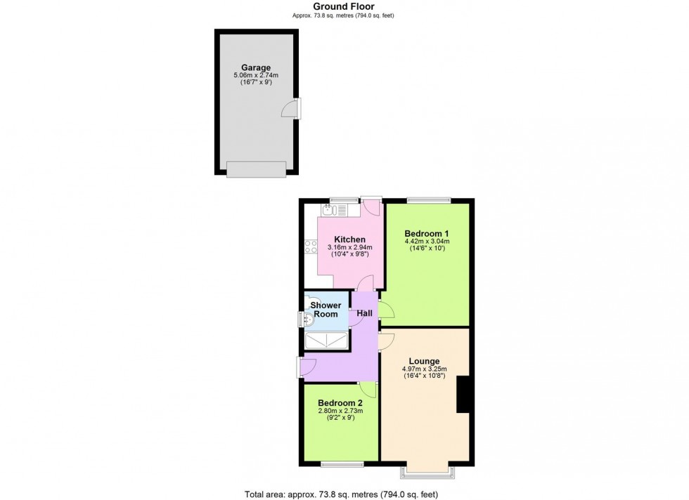 Floorplan for Rowan Court, Leyburn