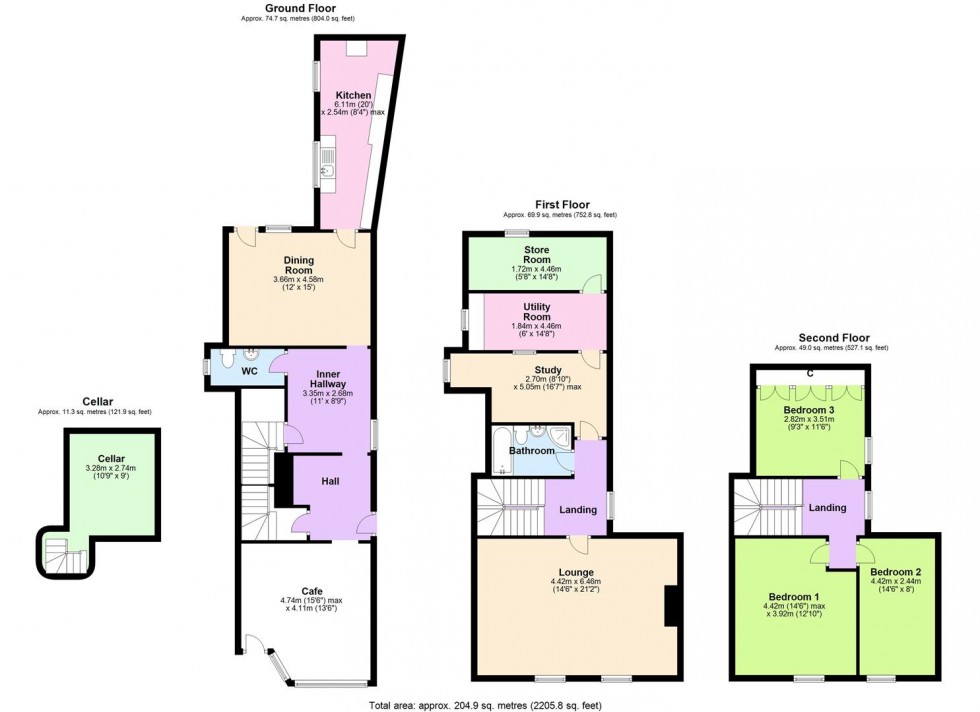 Floorplan for Overton House, Reeth, Swaledale