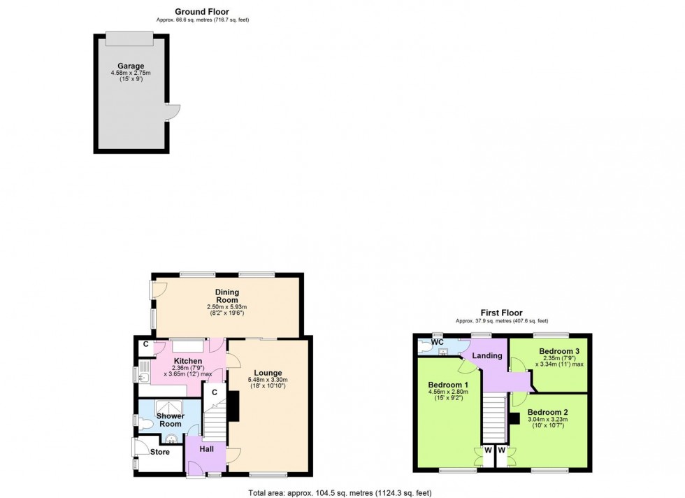 Floorplan for Fourth Avenue, Colburn, Catterick Garrison