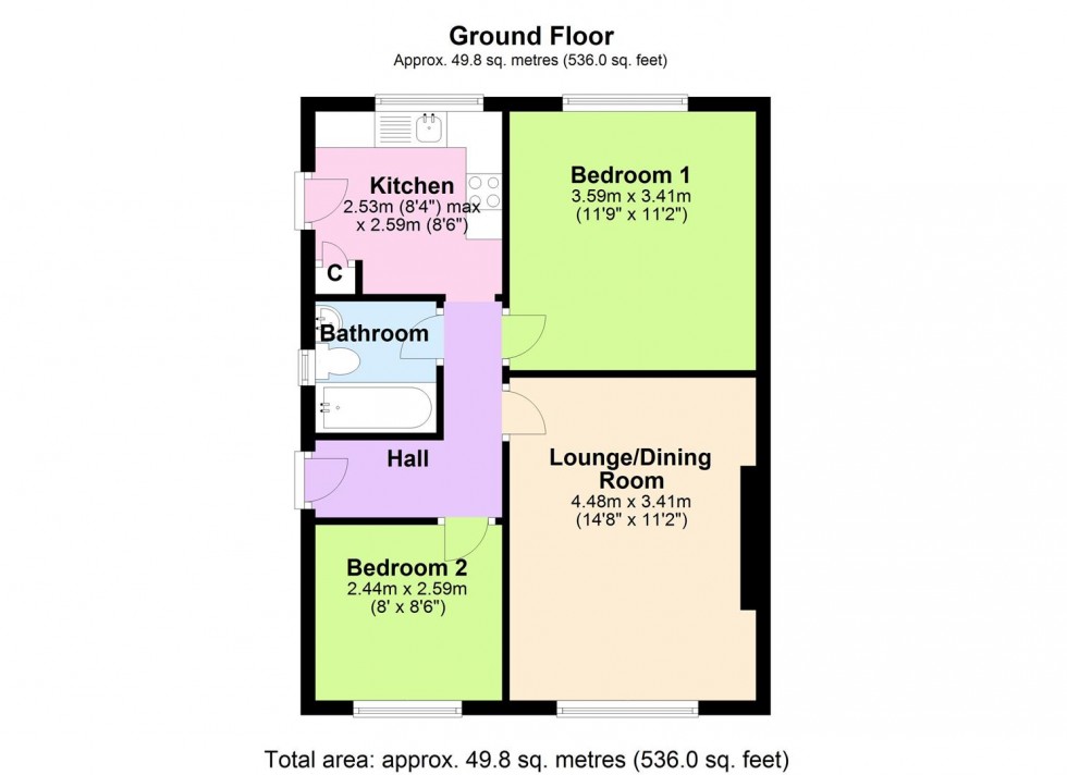 Floorplan for Bridge Road, Brompton On Swale