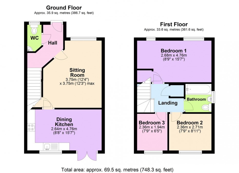 Floorplan for Tornado Close, Bedale