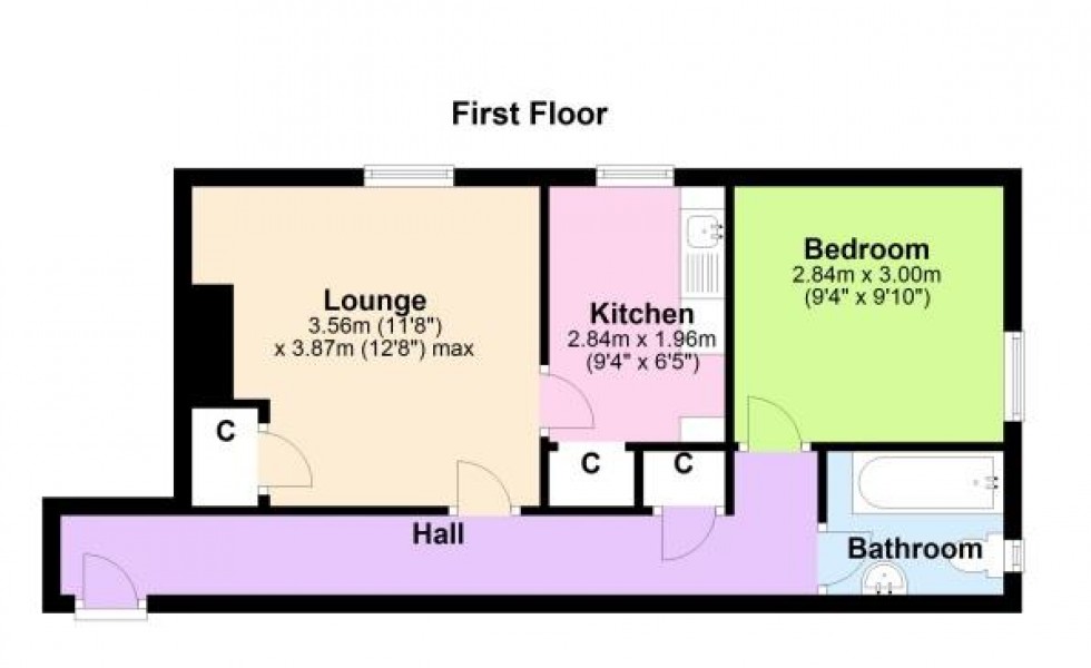 Floorplan for 9, 10, 11 Parkinsons Yard and 19/21 Frenchgate, Richmond