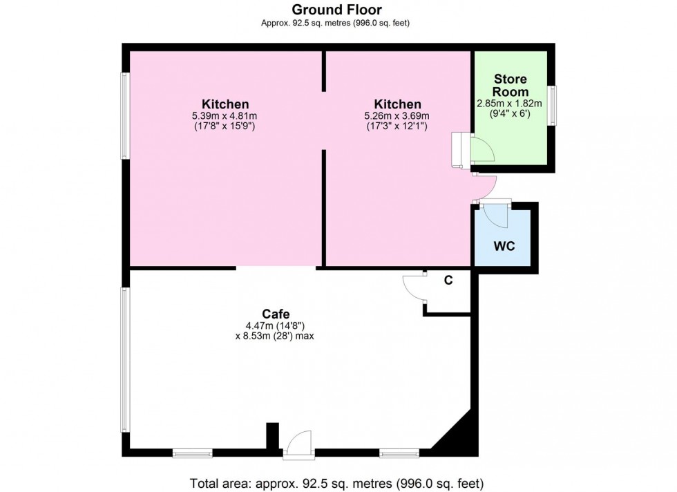 Floorplan for 9, 10, 11 Parkinsons Yard and 19/21 Frenchgate, Richmond