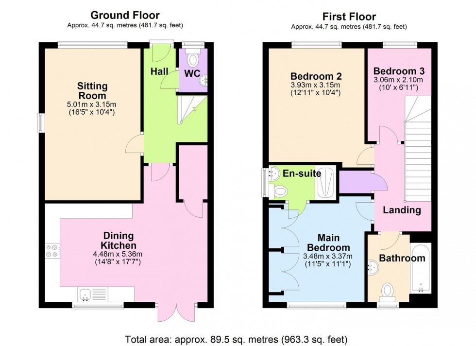 Floorplan for Foundry Way, Leeming Bar, Northallerton