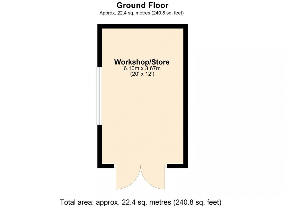 Floorplan for Green Head Cottage, Marsett, Nr Bainbridge, Wensleydale