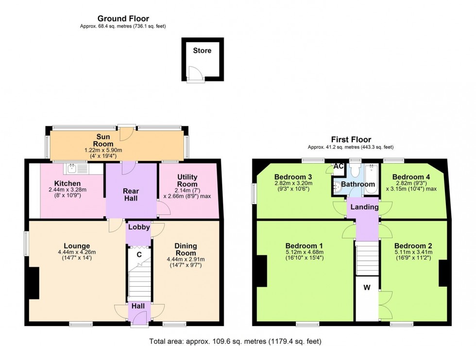 Floorplan for Woodside, 37 High Street, Gilling West, Nr Richmond