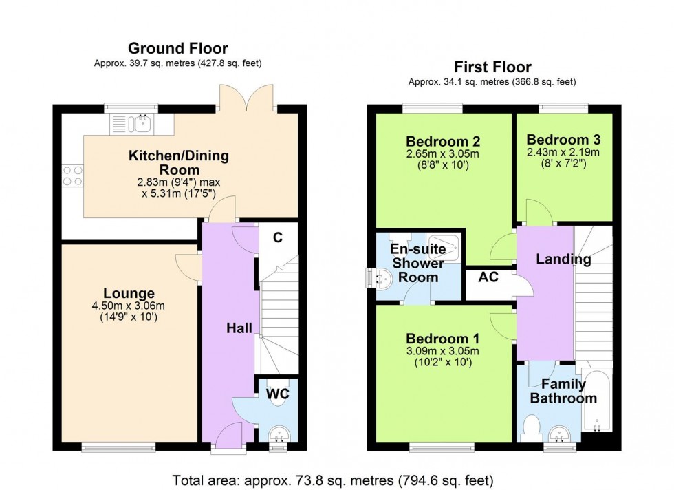 Floorplan for Goodwood Avenue, Catterick Garrison