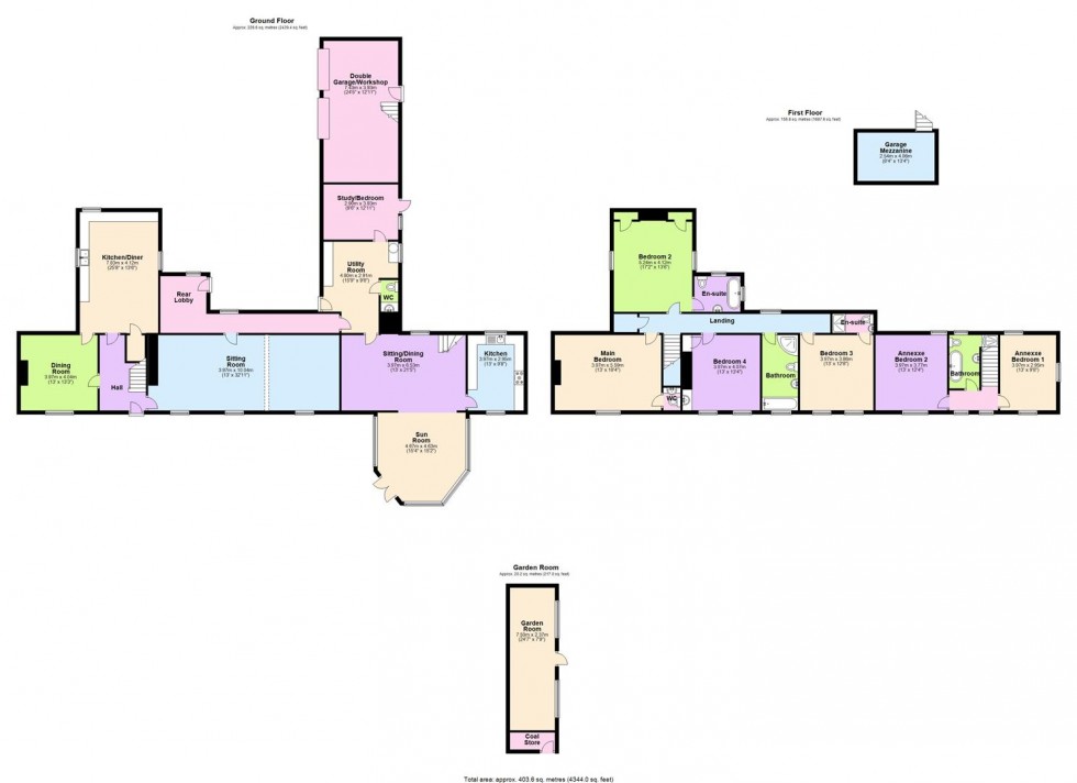 Floorplan for Leeming Bar, Northallerton