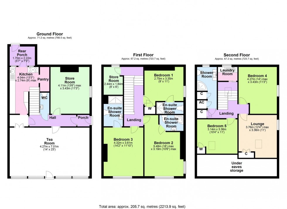 Floorplan for Yoredale House, Aysgarth, Wensleydale