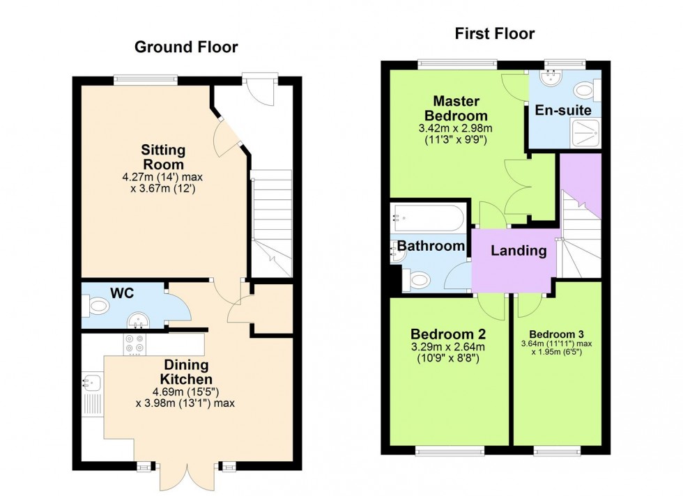 Floorplan for Railway View, Aiskew, Bedale