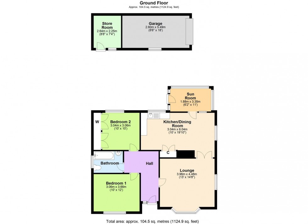 Floorplan for Watling Close, Gayles, Nr Richmond