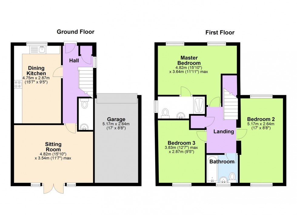 Floorplan for 3 Poppy Court, Aiskew, Bedale