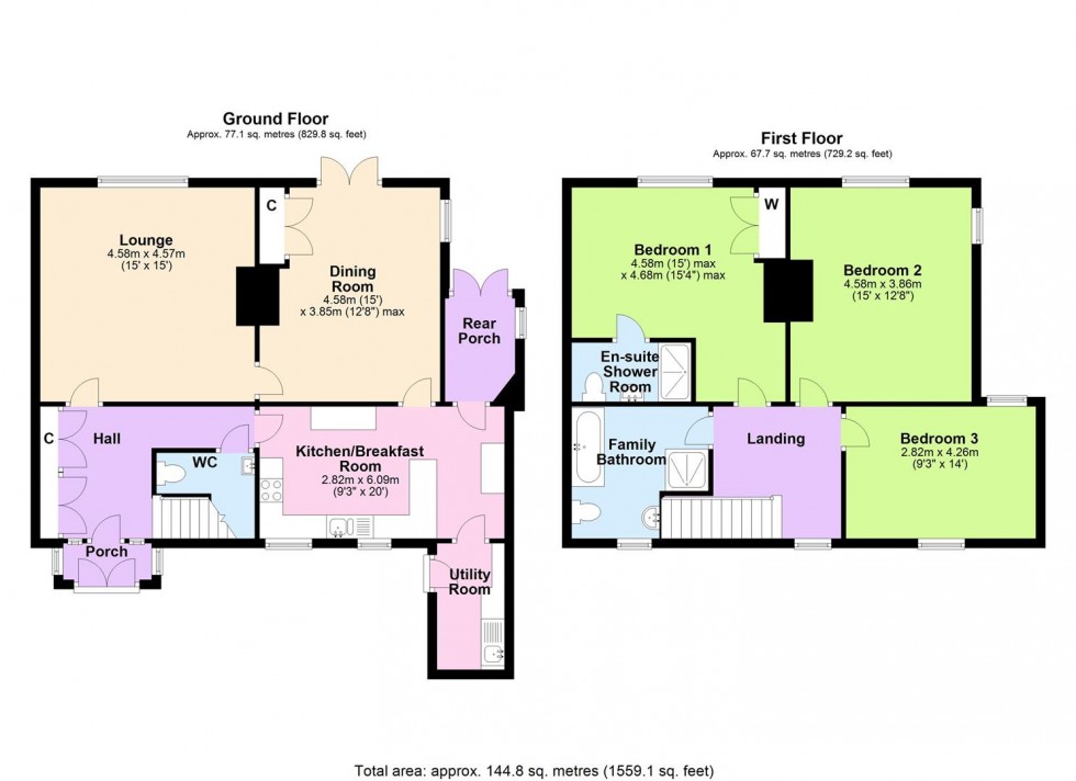 Floorplan for Richmond Road, Brompton-on-Swale, Nr Richmond