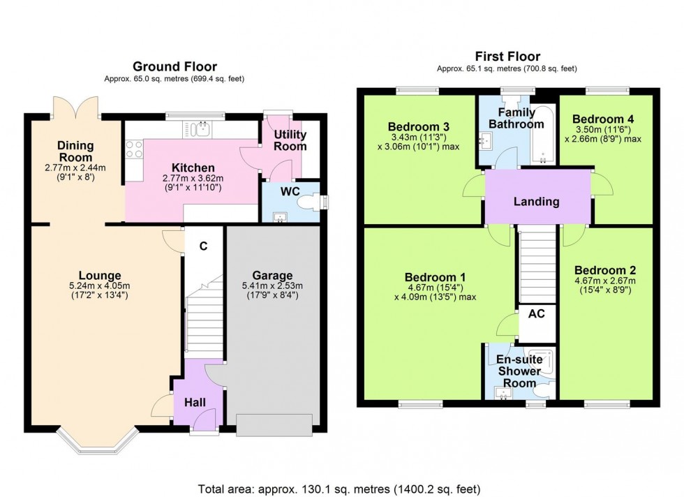 Floorplan for Dale Grove, Leyburn