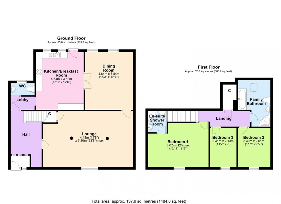 Floorplan for 3 Brittain House, Bargate, Richmond