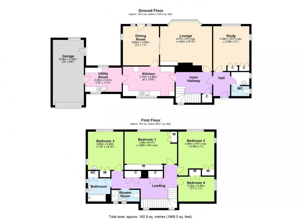 Floorplan for The Vicarage, High Green, Catterick Village