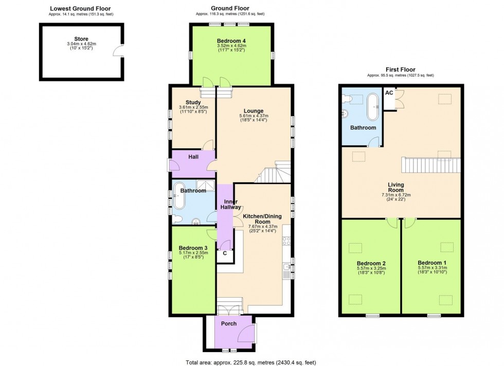 Floorplan for St Johns Church, Church Bank, Hunton