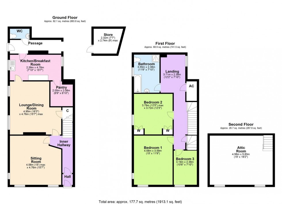 Floorplan for Church View, Main Street, Askrigg