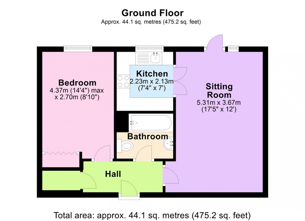 Floorplan for Greendale Court, Bedale