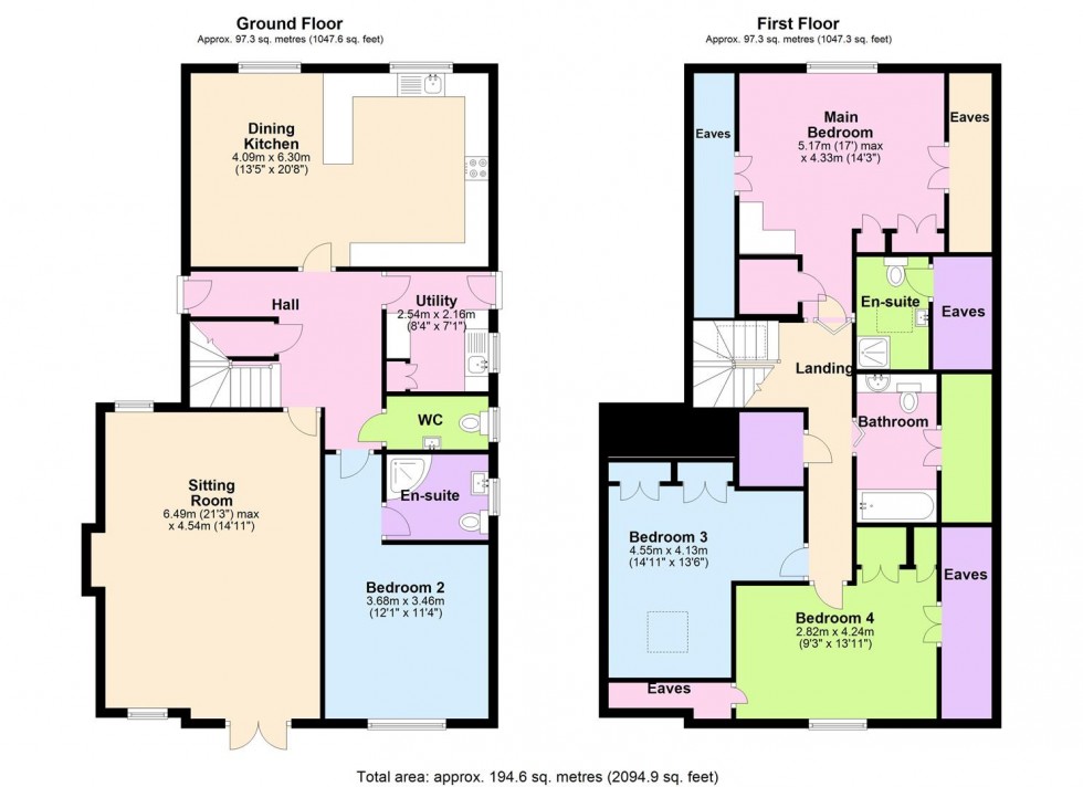 Floorplan for Sycamore Lane, Leeming, Northallerton