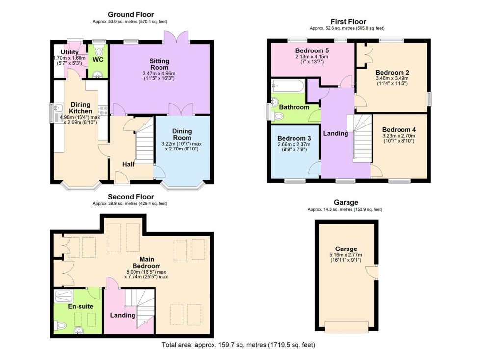 Floorplan for Calvert Way, Bedale