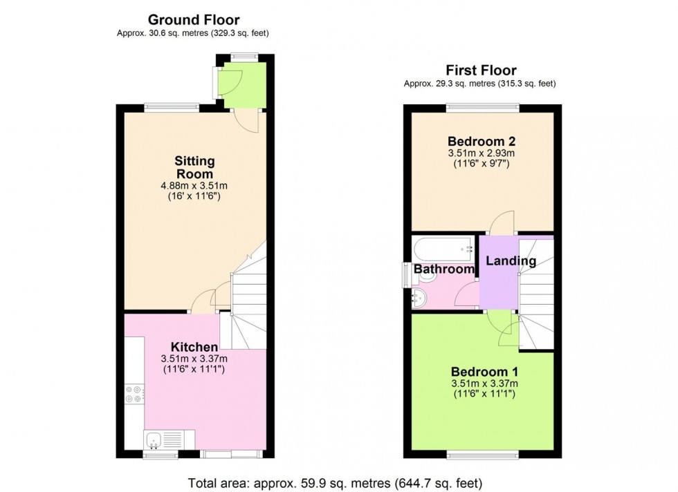 Floorplan for Parker Drive, Bedale