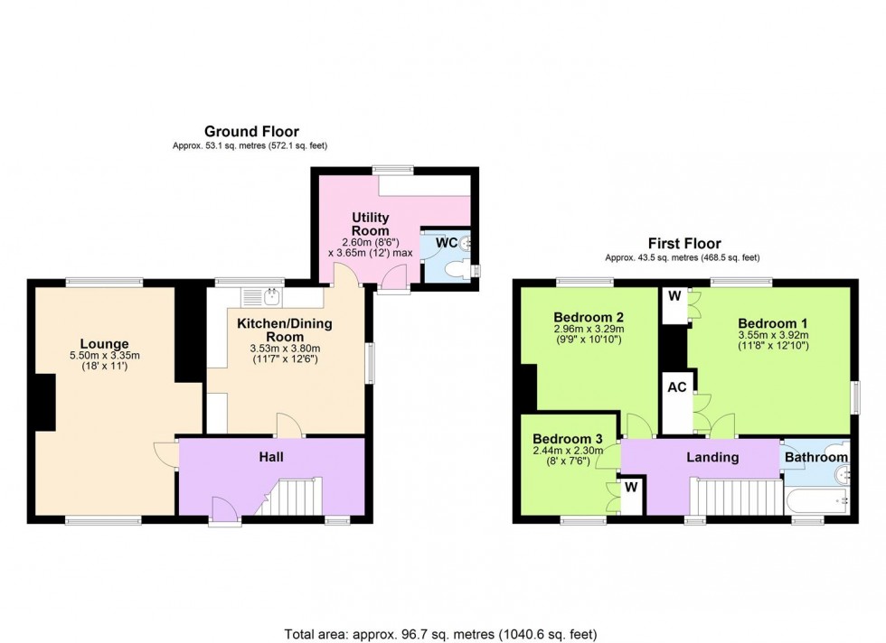 Floorplan for Holmbrae, Bainbridge