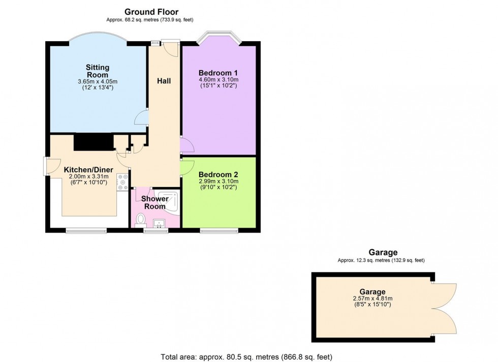 Floorplan for St. Johns Road, Leeming, Northallerton