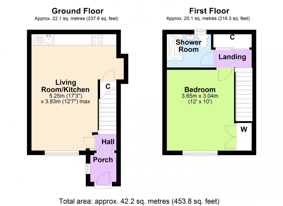 Floorplan for Brook Terrace, Harmby, Nr Leyburn