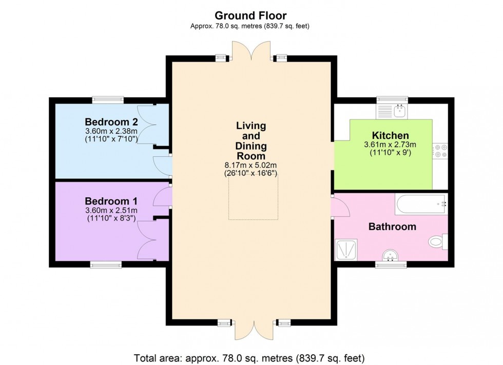 Floorplan for 34C Bedale Road, Aiskew, Bedale