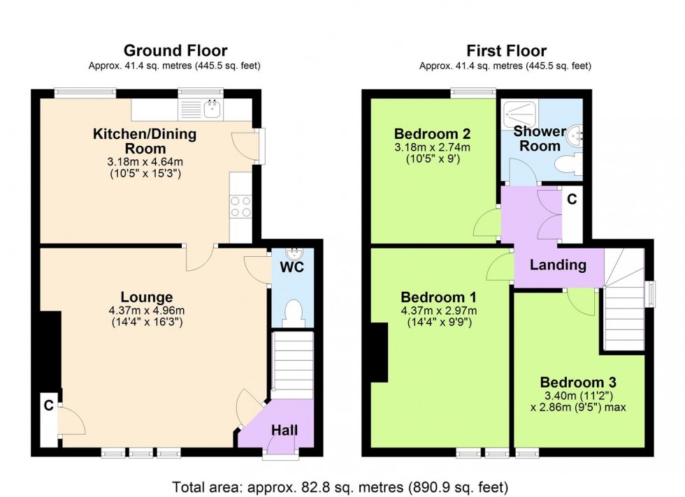 Floorplan for Morven Cottage, Aldbrough St John