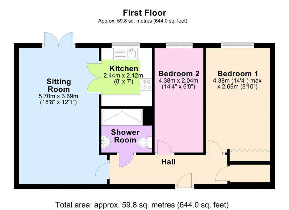 Floorplan for Greendale Court, Bedale