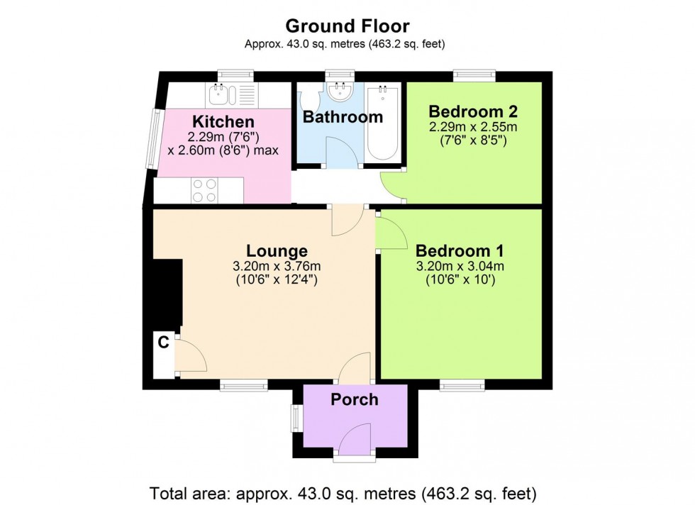 Floorplan for The Farthings, CB Terrace, Arkengarthdale