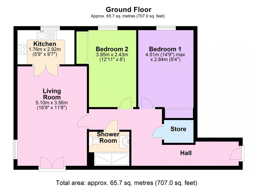 Floorplan for Greendale Court, Bedale