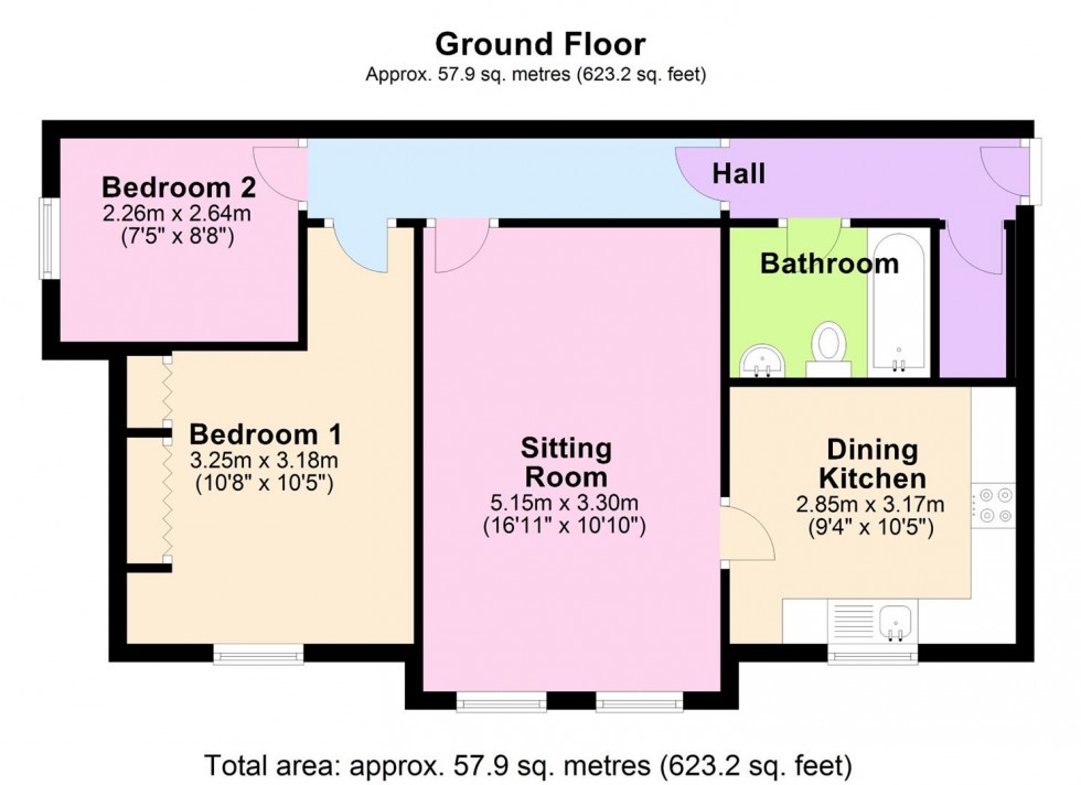 Floorplan for Alexandra Court, Bedale