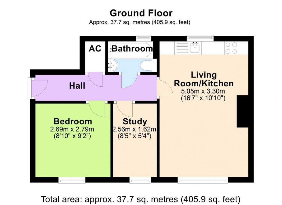 Floorplan for 7A The Bar, Richmond