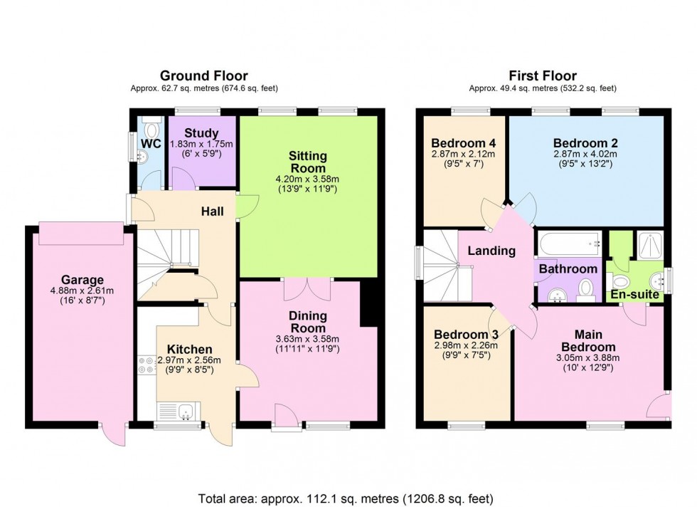 Floorplan for Hazel Court, Aiskew, Bedale