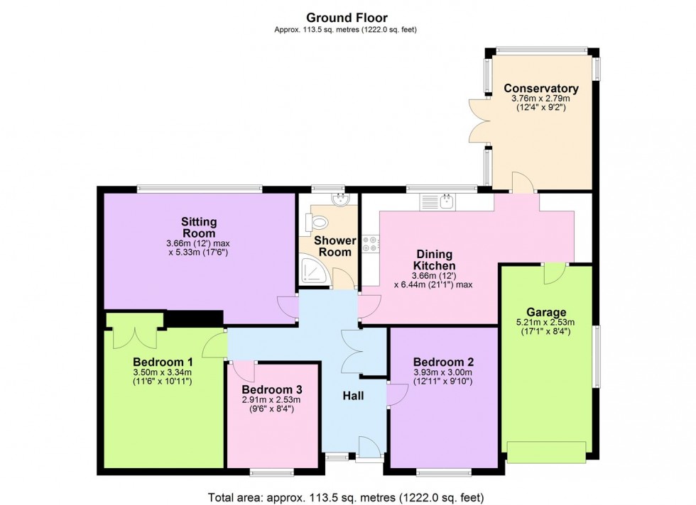 Floorplan for Pasture Drive, Bedale