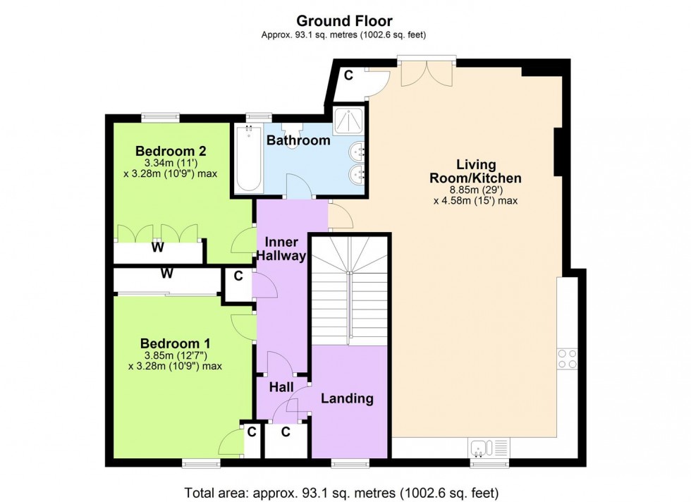 Floorplan for Garden View, Pottergate, Richmond